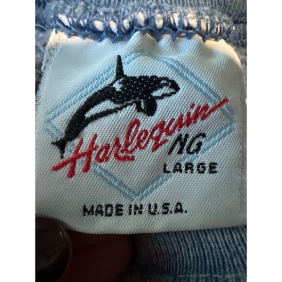 Vintage 90s Harlequin Large Tiger Print Sweatshirt Made In U.S.A. - Picture 3 of 9